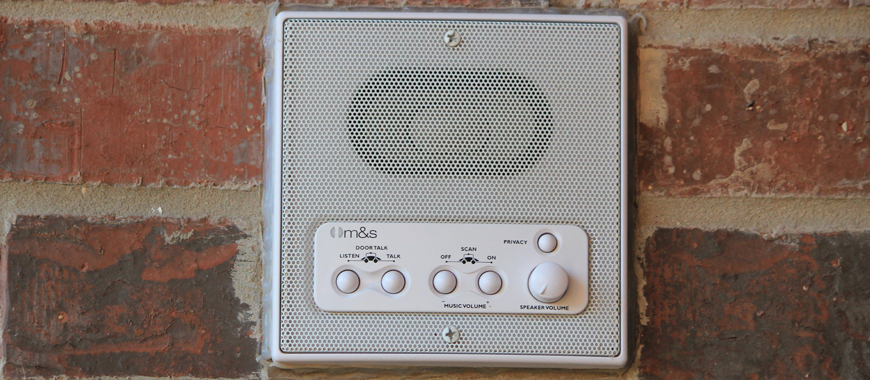 Outdoor sounds control panel